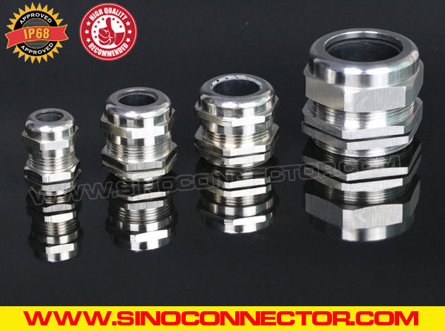 Prensaestopas (Prensacables) roscado PG latón niquelado IP68 / IP69K Prensaestopas (Prensacables) roscado PG latón niquelado IP68 / IP69K
