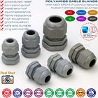 Polyamide Cable Glands PG7~PG48, Nylon Cable Strain Reliefs M12~M75, Dark-grey Ral 7005, IP69K & IP68