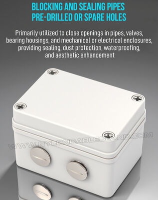 Nickel-Plated Brass Metal Blind Plug IP68 c/w Locknut & O-ring, Hex or Round, PG7-PG48, for Sealing Enclosures