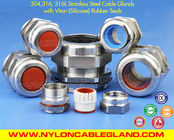 304, 316, 316L Stainless Steel Temperature Resistant PG7-PG48 Cable Glands with Fluoroelastomer Seals
