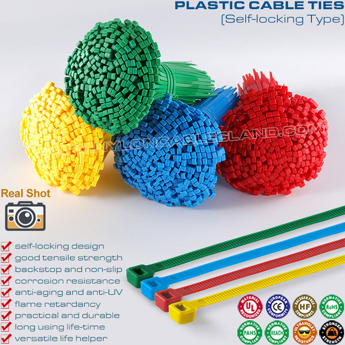 Sujetacables plásticos ecológicas de 12 pulgadas, cintillos cinchos nylon versátiles de 40 libras para gestión de cables