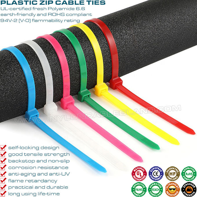Bridas sujetacables amarras corbatas correas ajustables de 80-1020 mm de longitud, precintos cinturones cintillos cinchos de nylon versátiles de 2,5-12 mm de ancho para mazos de cables